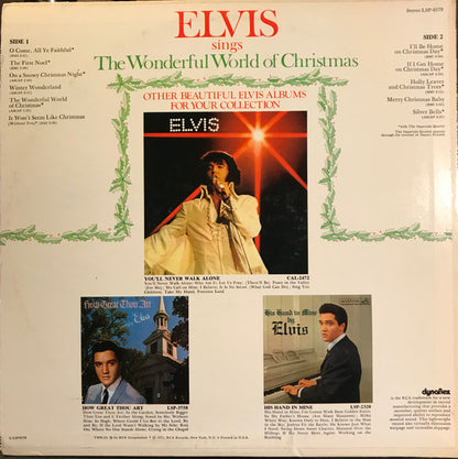 Elvis Presley : Elvis Sings The Wonderful World Of Christmas (LP,Album)