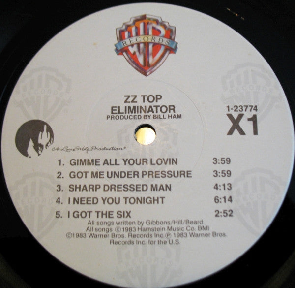 ZZ Top : Eliminator (LP,Album,Repress,Stereo)