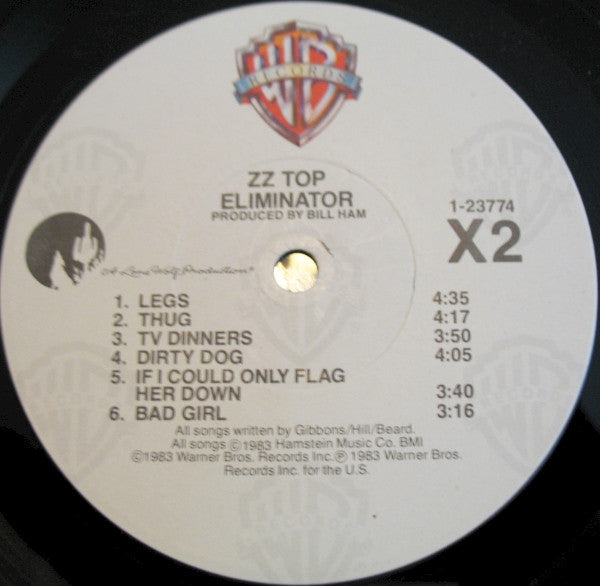 ZZ Top : Eliminator (LP,Album,Repress,Stereo)