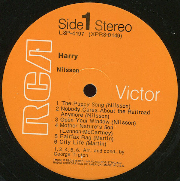 Harry Nilsson : Harry (LP,Album)