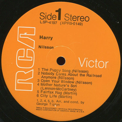 Harry Nilsson : Harry (LP,Album)