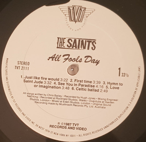 Saints (2), The : All Fools Day (LP,Album,Stereo)