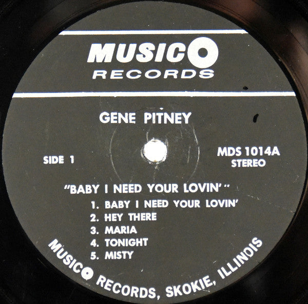 Gene Pitney : Baby, I Need Your Lovin': The Great Voice of Gene Pitney (LP,Compilation)