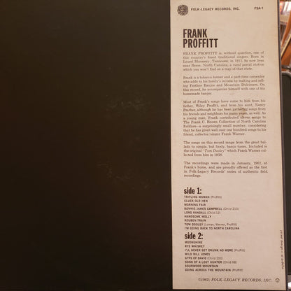 Frank Proffitt : Frank Proffitt (LP)