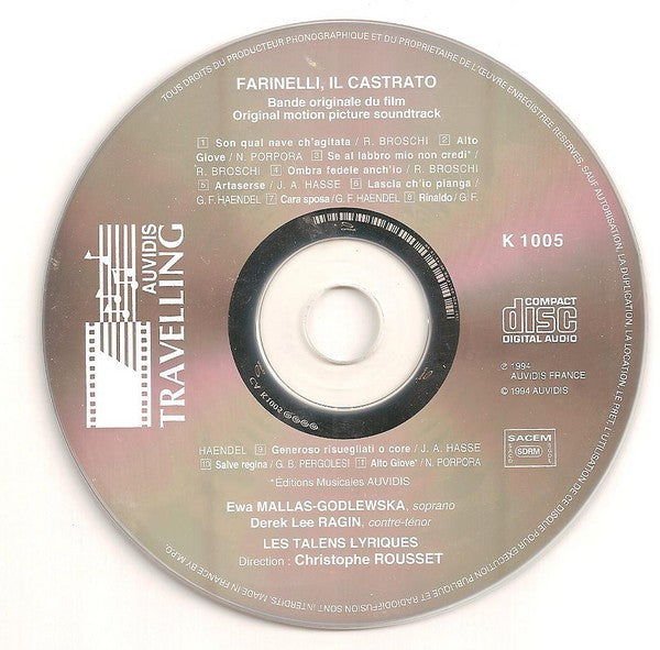 Christophe Rousset : Farinelli, Il Castrato (Bande Originale Du Film - Original Motion Picture Soundtrack) (Album)