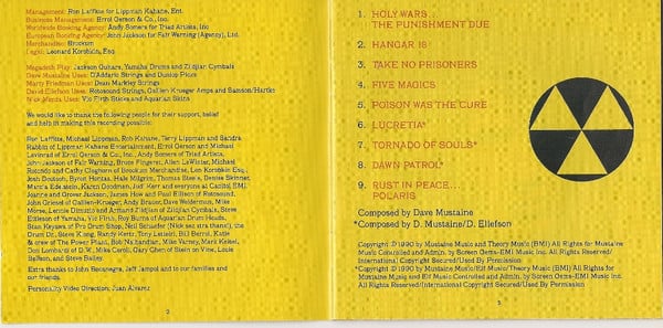 Megadeth : Rust In Peace (Album)