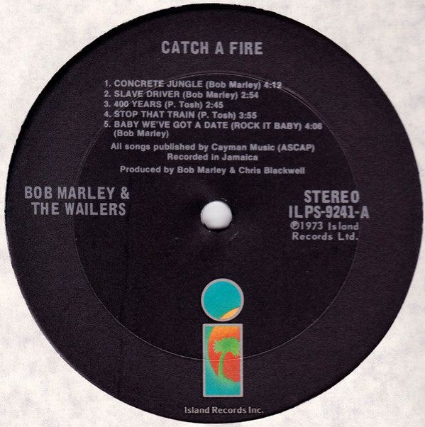 Bob Marley & The Wailers : Catch A Fire (LP,Album,Repress)