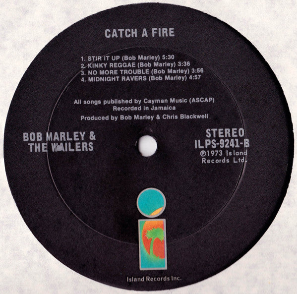 Bob Marley & The Wailers : Catch A Fire (LP,Album,Repress)