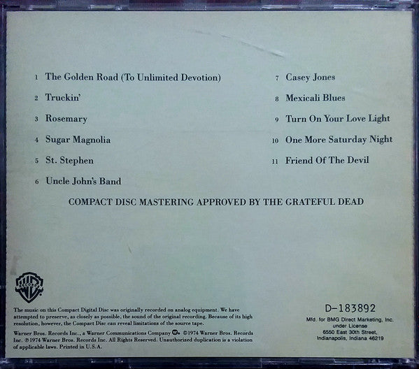 Grateful Dead, The : The Best Of Grateful Dead: Skeletons From The Closet (Compilation,Club Edition,Reissue,Remastered)