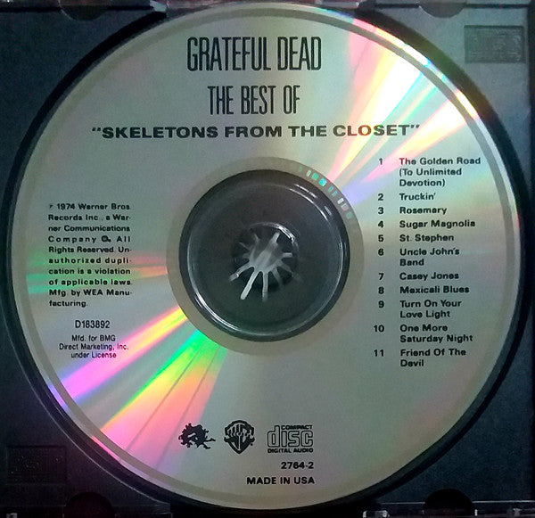 Grateful Dead, The : The Best Of Grateful Dead: Skeletons From The Closet (Compilation,Club Edition,Reissue,Remastered)