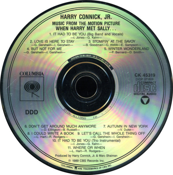 Harry Connick, Jr. : When Harry Met Sally... (Music From The Motion Picture) (Album)