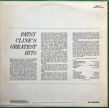 Patsy Cline : Patsy Cline's Greatest Hits (LP,Compilation,Reissue)