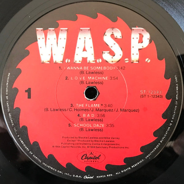 W.A.S.P. : W.A.S.P. (LP,Album)