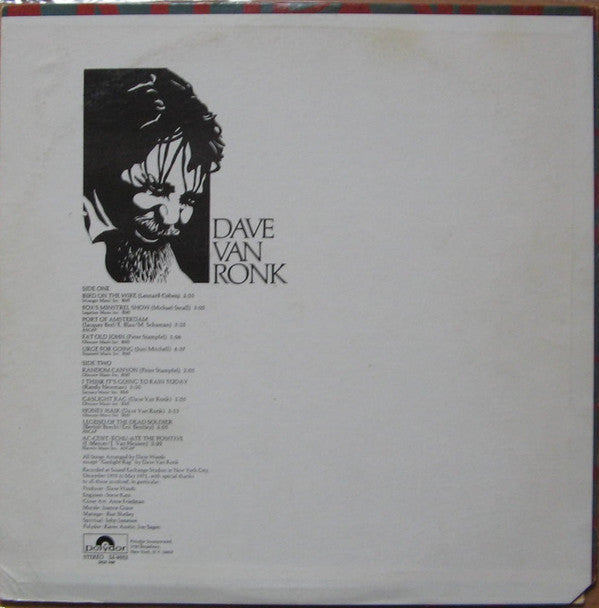 Dave Van Ronk : Van Ronk (LP,Album,Stereo)