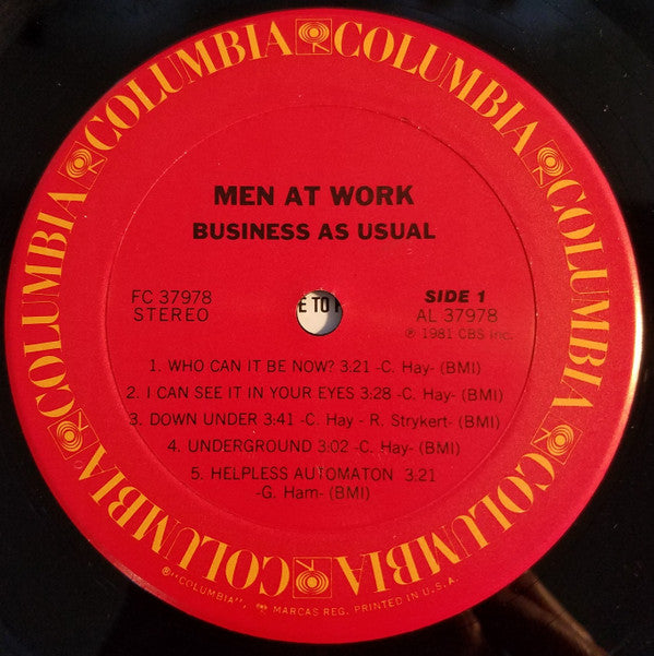 Men At Work : Business As Usual (LP,Album)