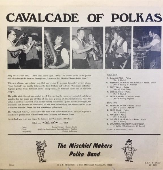 Mischief Makers Polka Band, The : Cavalcade of Polkas (LP,Album,Stereo)