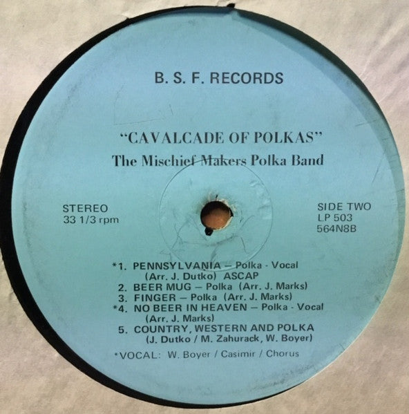 Mischief Makers Polka Band, The : Cavalcade of Polkas (LP,Album,Stereo)