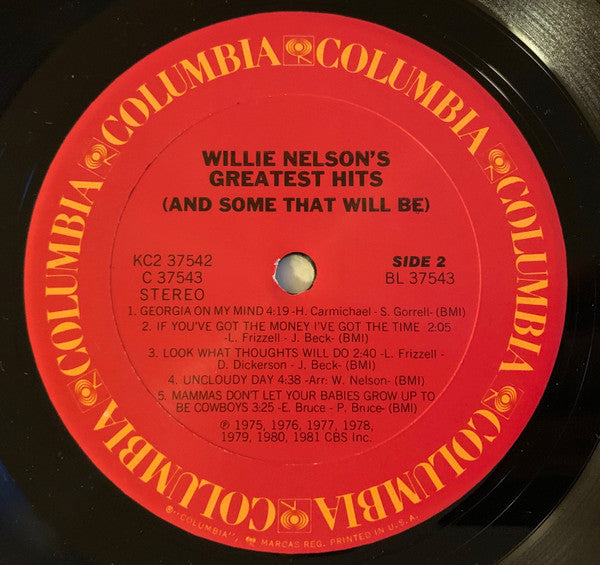 Willie Nelson : Greatest Hits (& Some That Will Be) (LP,Album,Compilation)