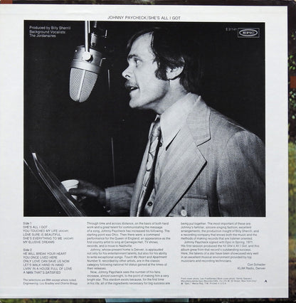 Johnny Paycheck : She's All I Got (LP,Album)