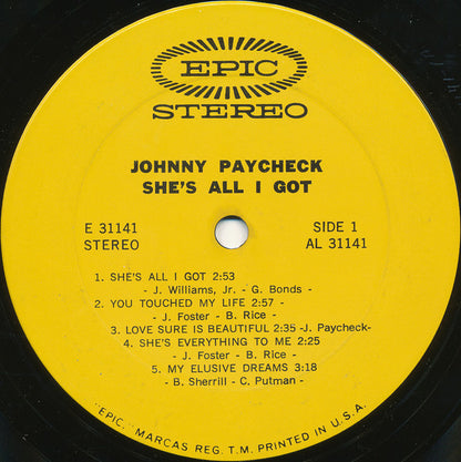Johnny Paycheck : She's All I Got (LP,Album)