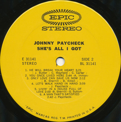 Johnny Paycheck : She's All I Got (LP,Album)