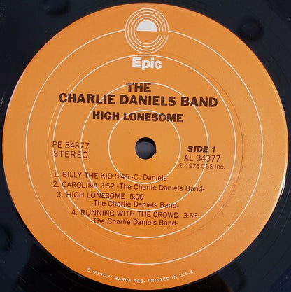 Charlie Daniels Band, The : High Lonesome (LP,Album,Stereo)