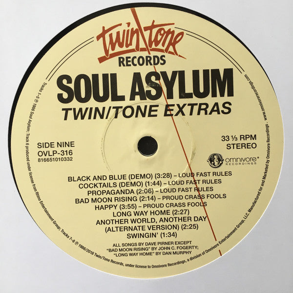 Soul Asylum (2) : Twin/Tone Extras (LP,Album,Compilation,Stereo)