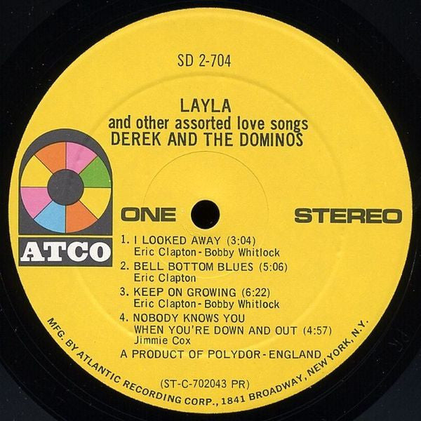 Derek & The Dominos : Layla And Other Assorted Love Songs (LP,Album,Stereo)