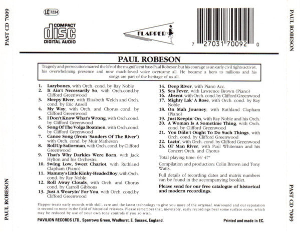 Paul Robeson : Paul Robeson (Compilation)