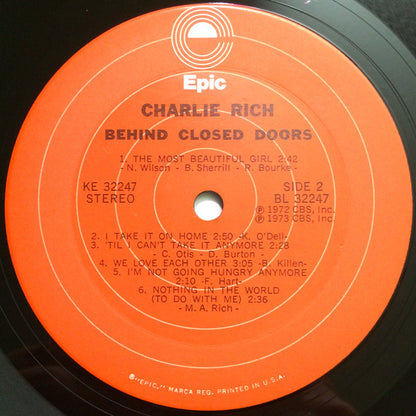 Charlie Rich : Behind Closed Doors (LP,Album)