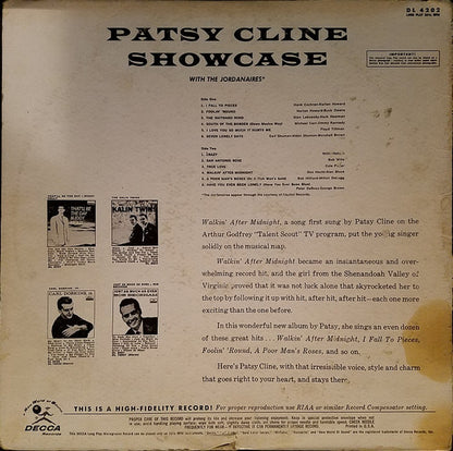 Patsy Cline : Patsy Cline Showcase (LP,Album,Reissue,Mono)