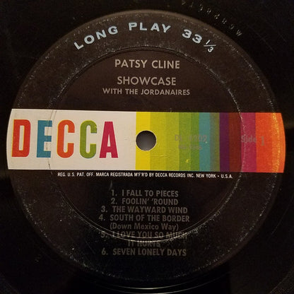 Patsy Cline : Patsy Cline Showcase (LP,Album,Reissue,Mono)