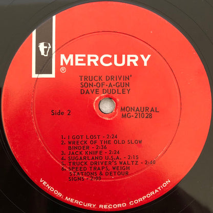 Dave Dudley : Truck Drivin' Son-Of-A-Gun (LP,Album,Mono)