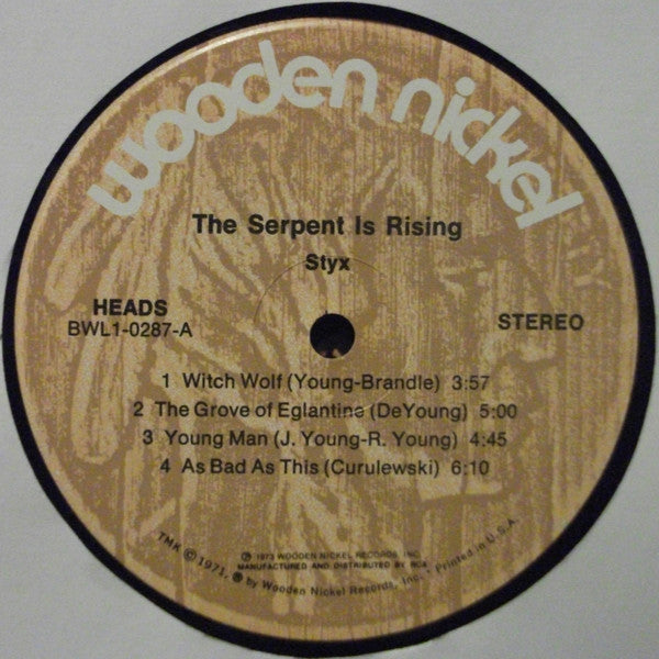 Styx : The Serpent Is Rising (LP,Album)
