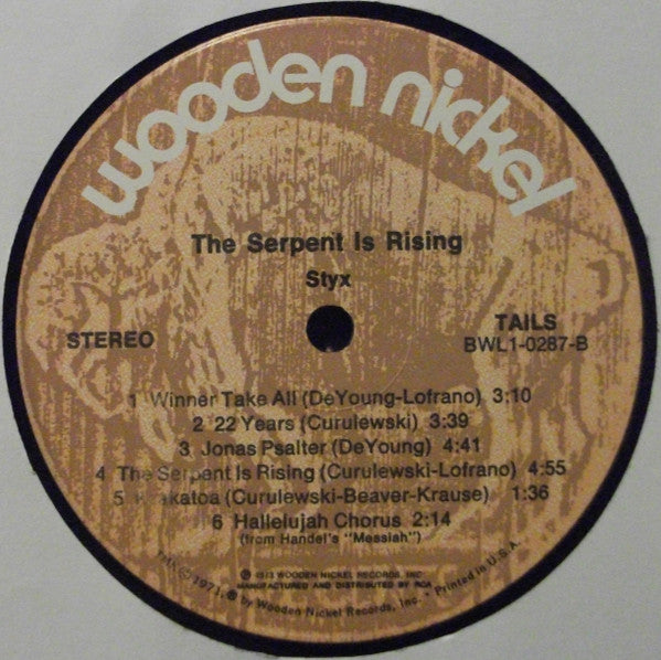 Styx : The Serpent Is Rising (LP,Album)