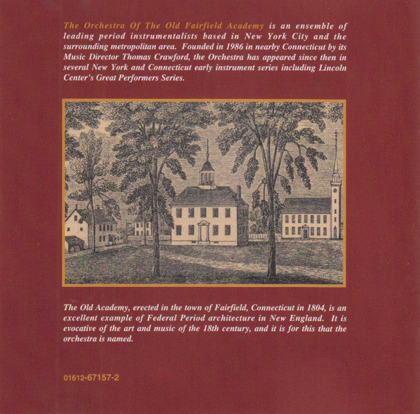 Wolfgang Amadeus Mozart performed by Orchestra Of The Old Fairfield Academy : Mozart Complete Wind Concerti Volume 1 (Album,Stereo)