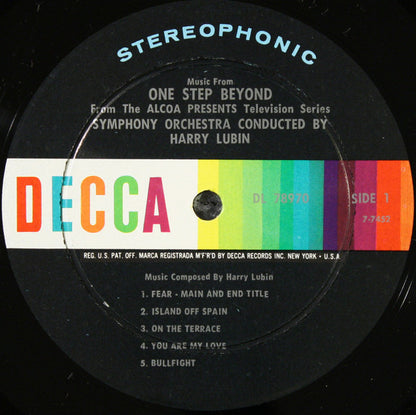 Harry Lubin : Music From One Step Beyond (LP,Album,Stereo)