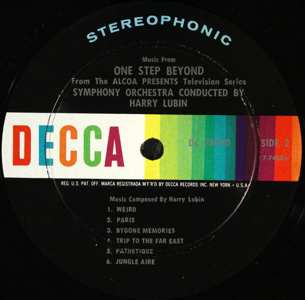 Harry Lubin : Music From One Step Beyond (LP,Album,Stereo)