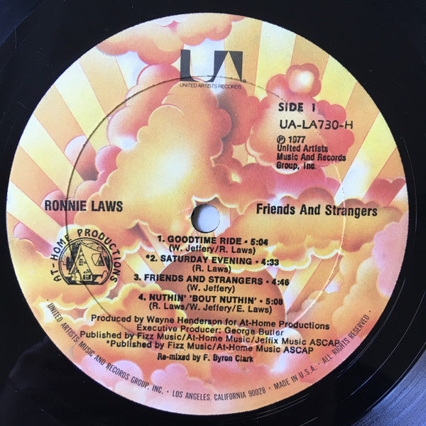 Ronnie Laws : Friends And Strangers (LP,Album,Reissue)