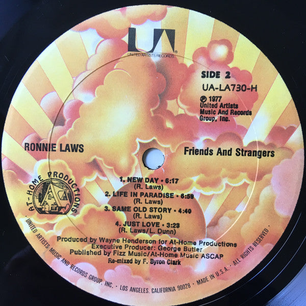 Ronnie Laws : Friends And Strangers (LP,Album,Reissue)