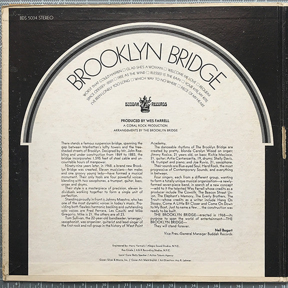 Brooklyn Bridge, The : Brooklyn Bridge (LP,Album,Stereo)