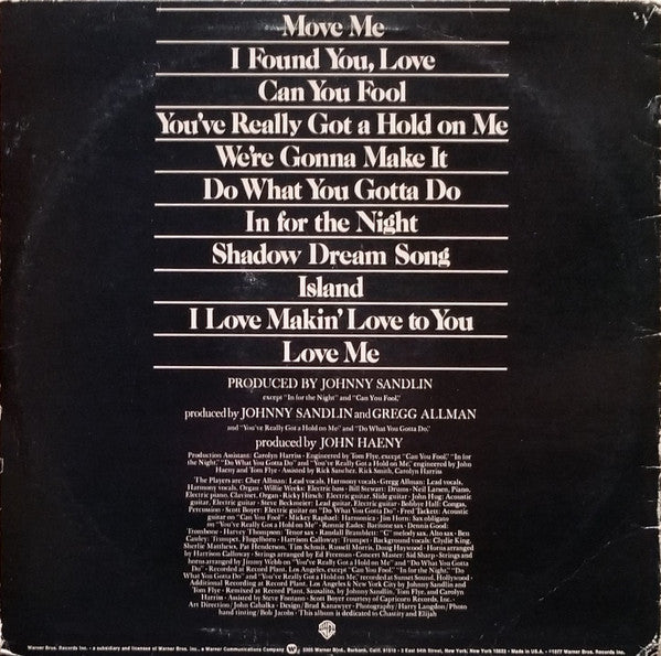 Allman And Woman : Two The Hard Way (LP,Album)