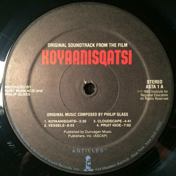 Philip Glass : Koyaanisqatsi (Life Out Of Balance) (Original Soundtrack Album From The Motion Picture) (LP,Album,Stereo)