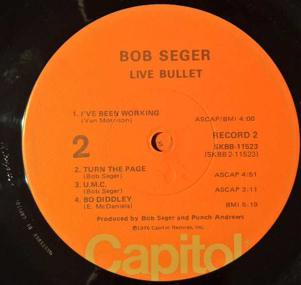 Bob Seger And The Silver Bullet Band : Live Bullet (LP,Album)