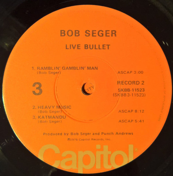 Bob Seger And The Silver Bullet Band : Live Bullet (LP,Album)