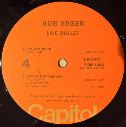 Bob Seger And The Silver Bullet Band : Live Bullet (LP,Album)