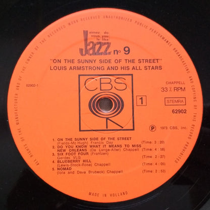 Louis Armstrong And His All-Stars : On The Sunny Side Of The Street (LP,Compilation,Mono)