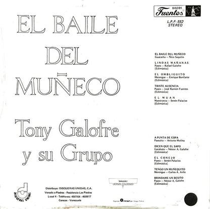 Tony Galofre : El Baile Del Muñeco (LP,Album)