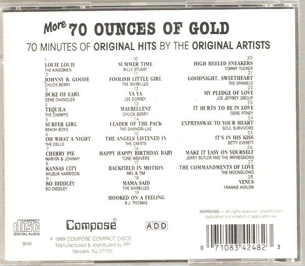 Various : More 70 Ounces Of Gold (Compilation,Stereo,Mono)