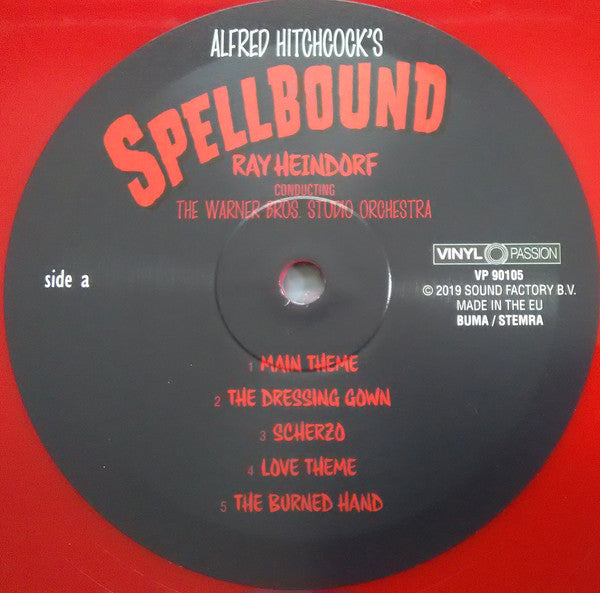 Ray Heindorf Conducting Warner Bros. Studio Orchestra, The Accompanied By Dr. Samuel J. Hoffman, Miklós Rózsa : Alfred Hitchcock's Spellbound (LP,Album,Limited Edition,Reissue,Remastered)